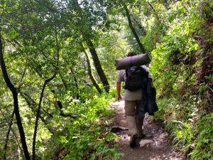 KC hiking along the Pine Ridge Trail