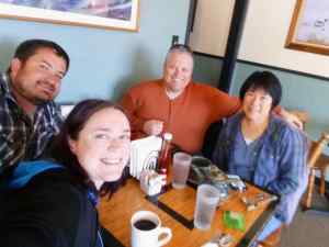 Breakfast in Port Angeles with my Dad and Stepmom