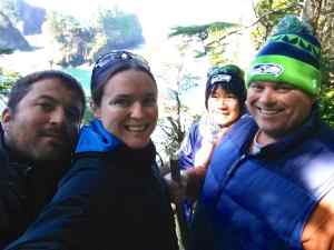 A selfie with my parents on Cape Flattery