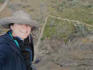 A selfie at the top of Rope de Dope