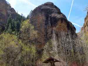 Our first view of the rock at Maple Canyon