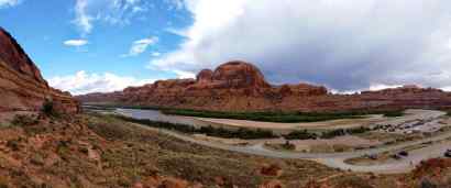 The Colorado River at the start of the Corona Arch Trail