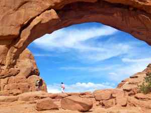 The Northern Window, a famous formation at Arches National Park