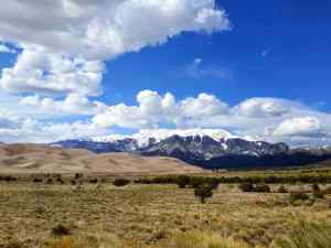 A view of the Great Dunes National Park in Southern Colorado