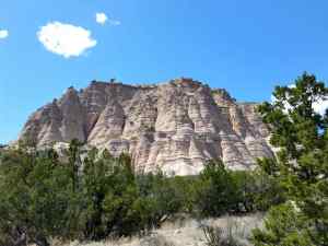 A view of the tent rocks at Kasha-Katuwe Tent Rocks National Monument, New Mexico