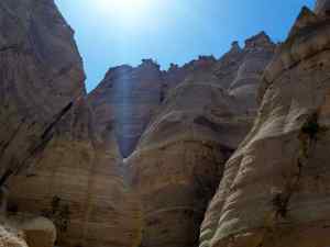 A view of the Tent Rocks Canyon