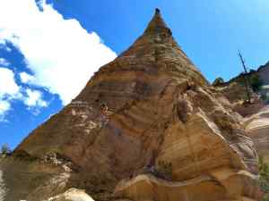 A view of the cone-shaped tent rock