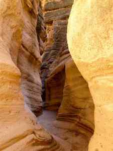 The unique rock in the canyon at Tent Rocks National Monument