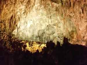 A view of the "Big Room" at the Carlsbad Caverns