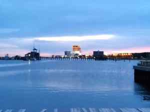 A view of Biloxi at night