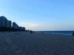 A beach at Ft. Lauderdale; our first view of the Atlantic Ocean