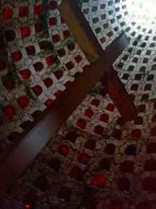 The cross in the middle of the chapel