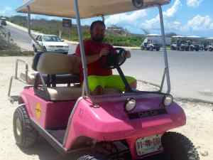 Our sweet transportation around the island