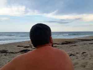 KC enjoys the Cape Canaveral National Shore Beach