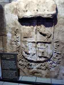 A mostly preserved original Spanish coat of arms