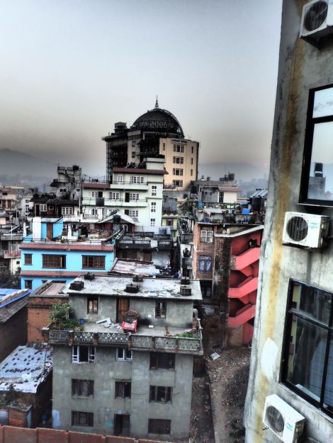 My first view of Kathmandu