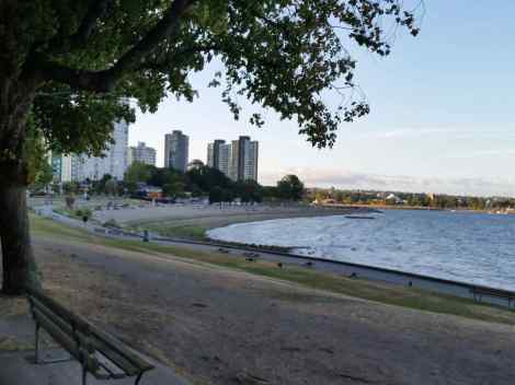 A view of Vancouver from Stanley Park