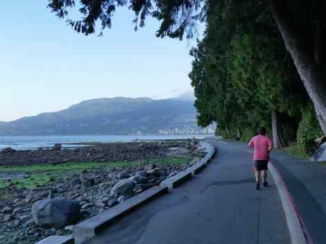 Running in Stanley Park
