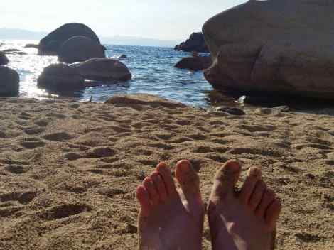 Relaxing at Lake Tahoe