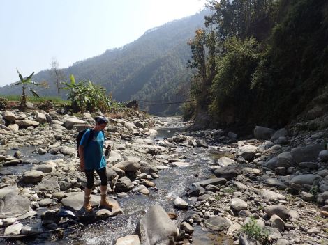 Lunchtime relaxing by the river