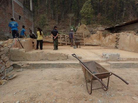 The cleared foundation