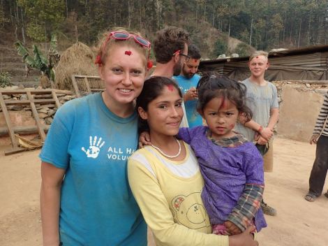 Adrienne with Maya and Maliaka